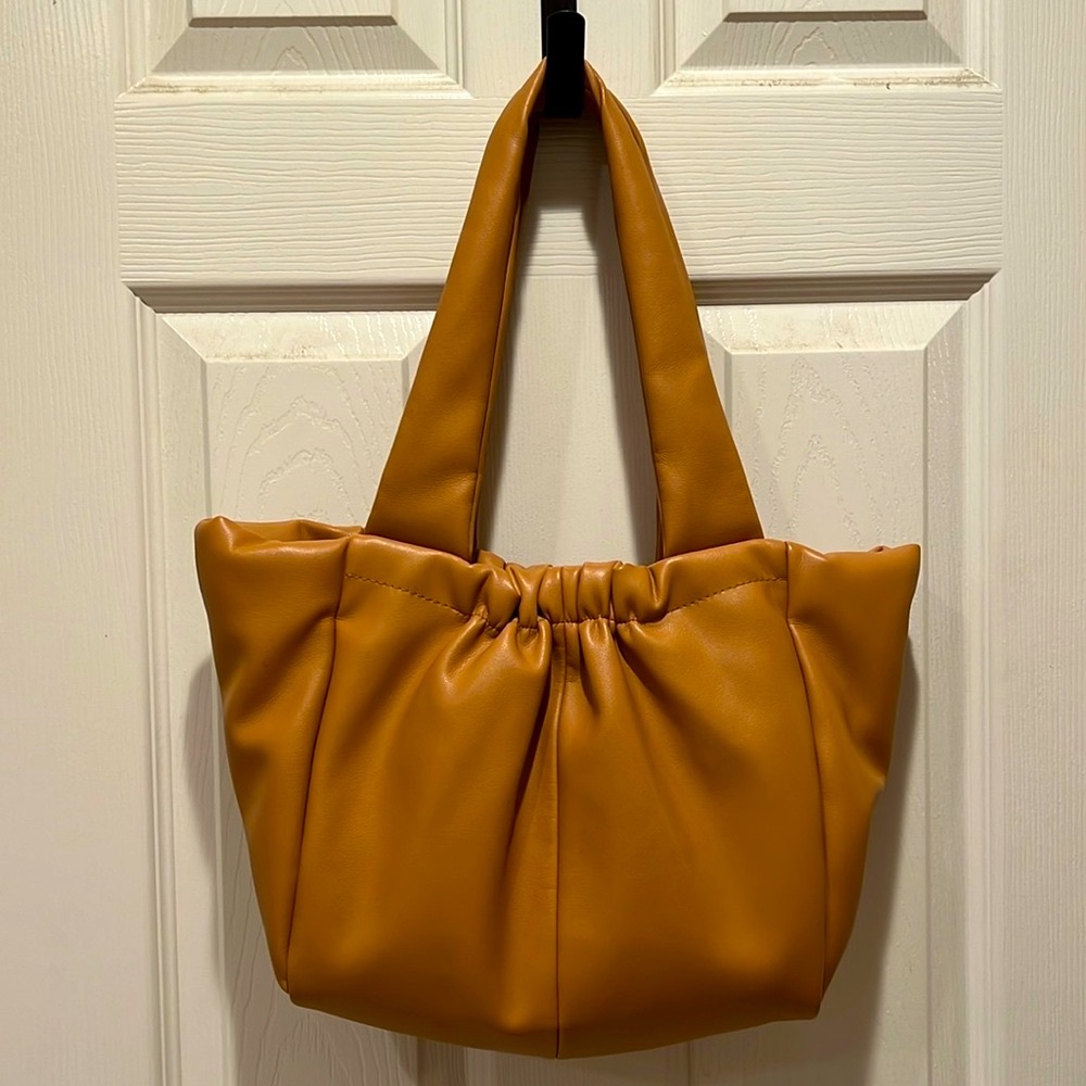 A New Day Puffy Vegan Leather Shoulder Bag